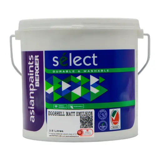[Asian Paint] Eggshell Matt 800 WH GL 3.6Ltr